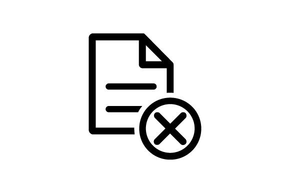 Business Agreement Cancellation Icon for Design Projects