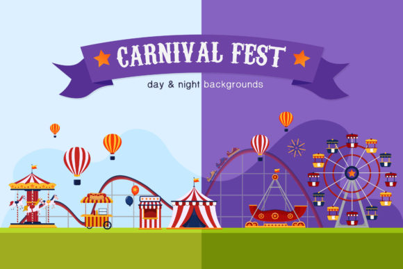 Carnival Fest Background Collection: Elevating Visual Design with Versatile Imagery