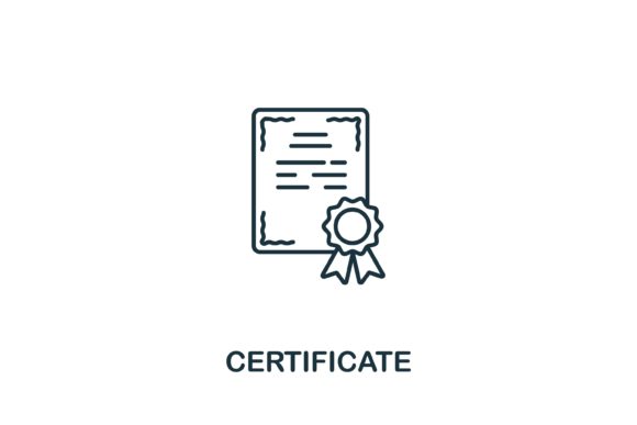Certificate Icon from Success Collection: A Versatile Design Asset