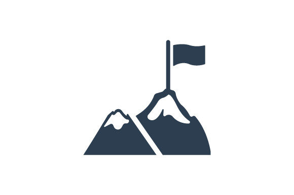 Flag on Mountain: A Design Asset for Visual Storytelling