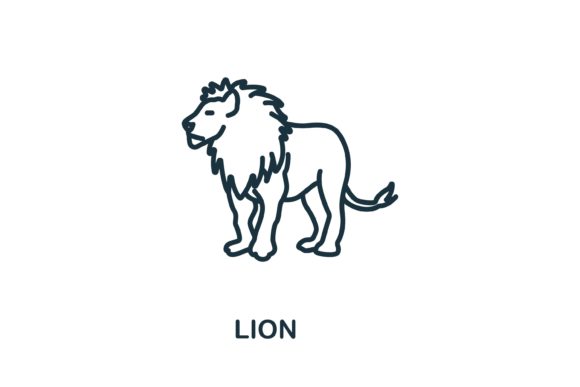 Lion Icon from Wild Animals Collection