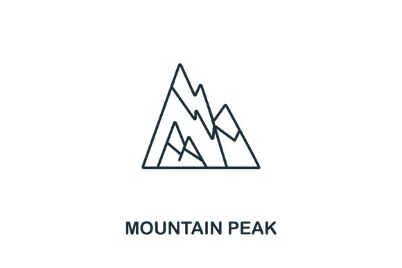 Mountain Peak Icon: A Simple Symbol for Powerful Visual Design