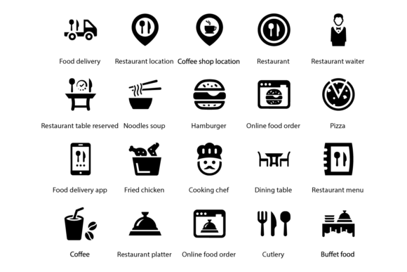 Restaurant Icons: Strategic Design Assets for Visual Communication