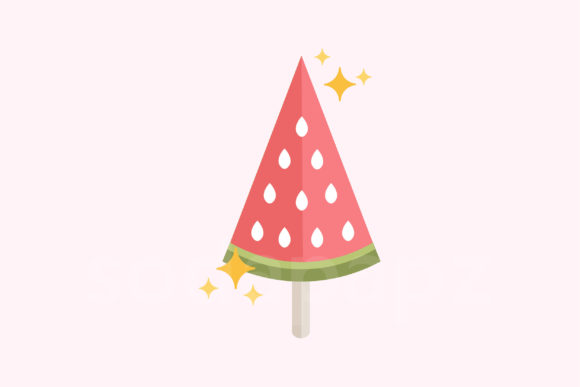 Sweet Deluxe Watermelon Popsicle Icon
