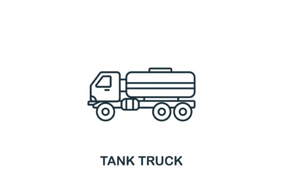 Tank Truck Icon for Modern Design Projects