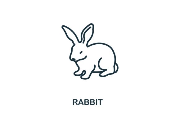 The Role of Rabbit Icon from Wild Animals Collection in Modern Design and Branding