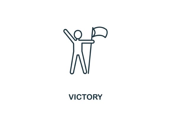 Victory Icon from Success Collection: A Versatile Design Asset for Modern Creatives
