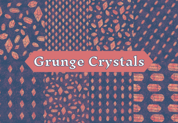 Vintage Grunge Crystal Patterns