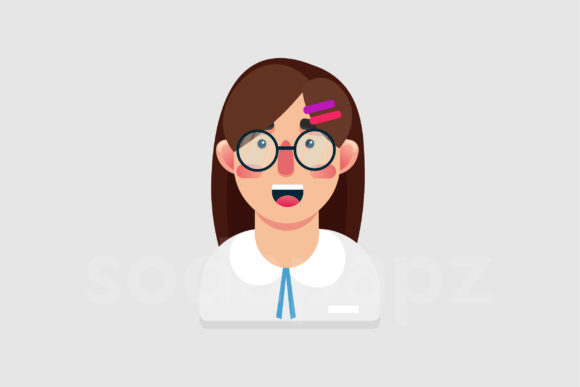 Why the Family Character Icon - Girl Student is a Must-Have Asset for Modern Design Projects